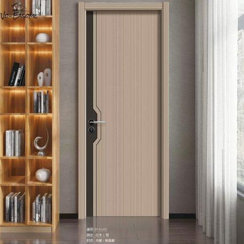 2021年新款实木门工厂碳晶门拼接同步镶嵌防潮房间卧室套装门民宿